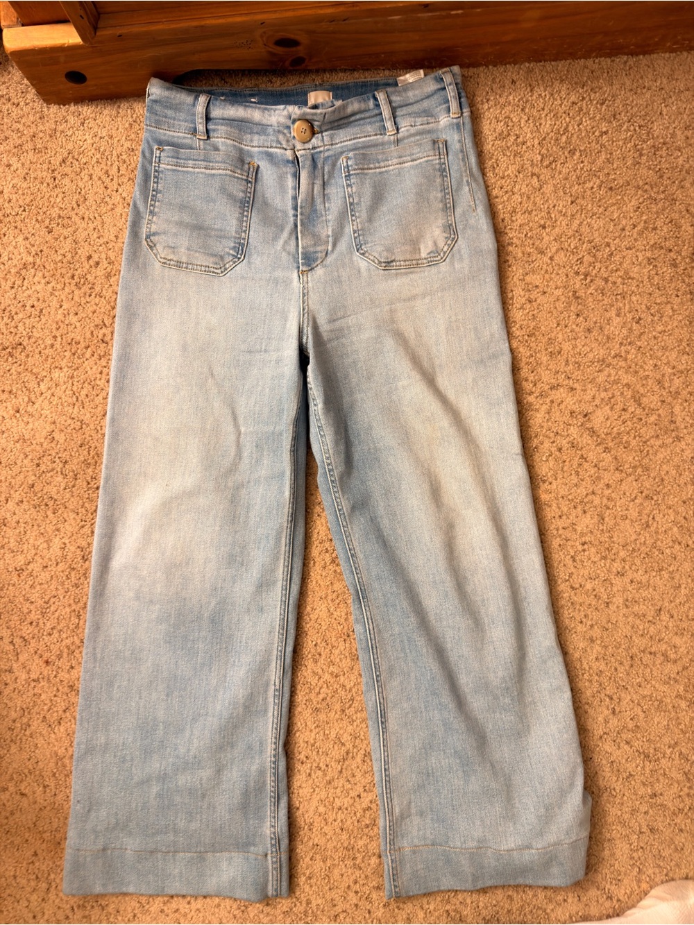 Anthropologie Mauve light Wash Wide Leg Women’s Jeans